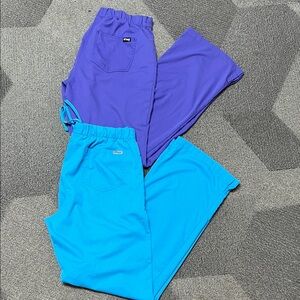 Greys Anatomy Scrub Pants M (tall) - Blue and Purple